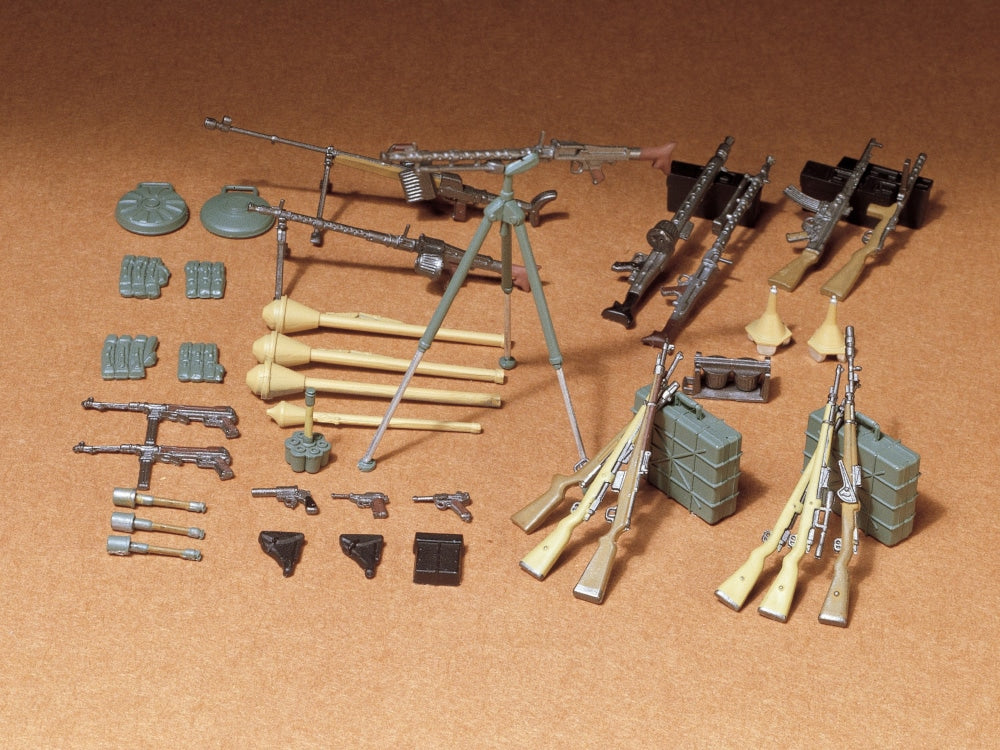 Tamiya Military Miniatures 1:35 Scale WWII German Infantry Weapons Set - 35111