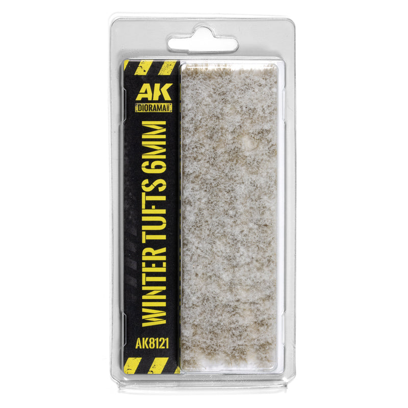 AK Interactive Diorama Series Winter 6mm Tufts For Wargaming Mini Bases - AK8121