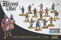 Wargames Atlantic The Barons' War 28mm Scale Foot Serjeants (1150-1320) - WAAAC002