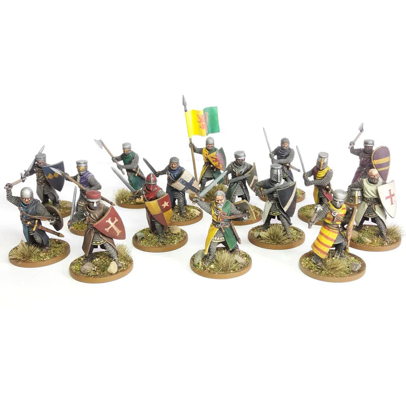 Wargames Atlantic The Barons' War 28mm Foot Knights (1150 - 1320) - WAAAC001