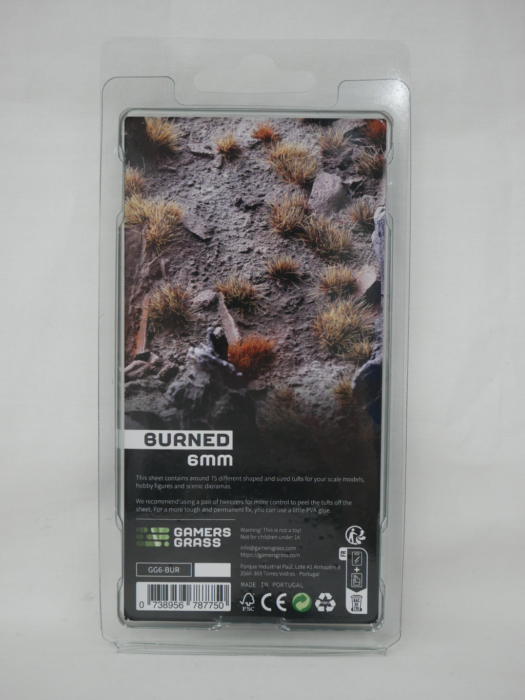 Gamers Grass Wild Burned 6mm Tufts For Wargaming Mini Bases 75 Per Pack - GG6-BUR