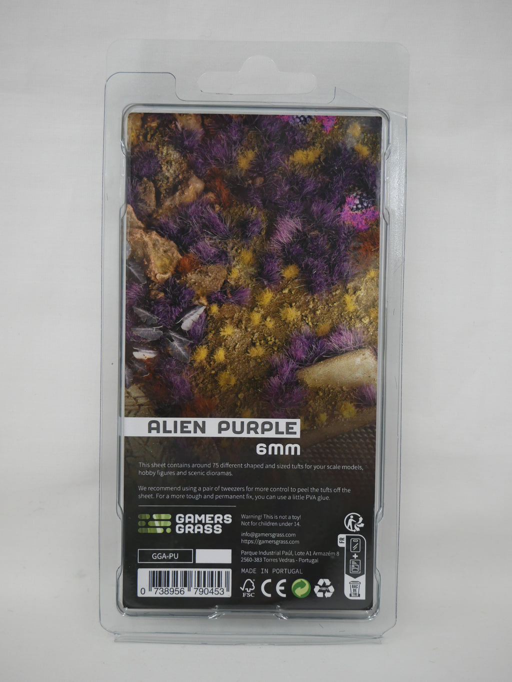 Gamers Grass Alien Purple 6mm Tufts For Wargaming Mini Bases (75) Per Pack - GGA-PU