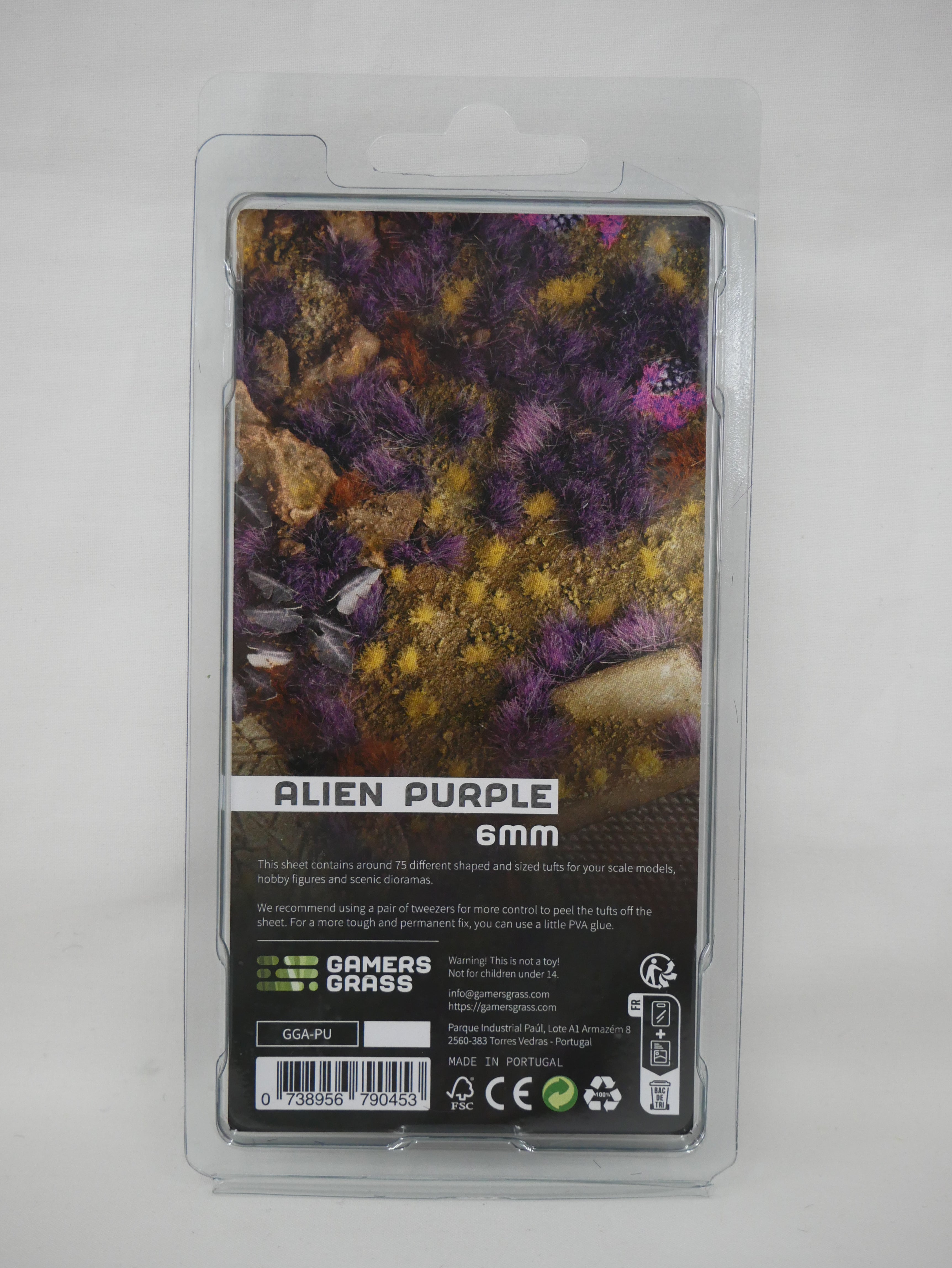 Gamers Grass Alien Purple 6mm Tufts For Wargaming Mini Bases (75) Per Pack - GGA-PU