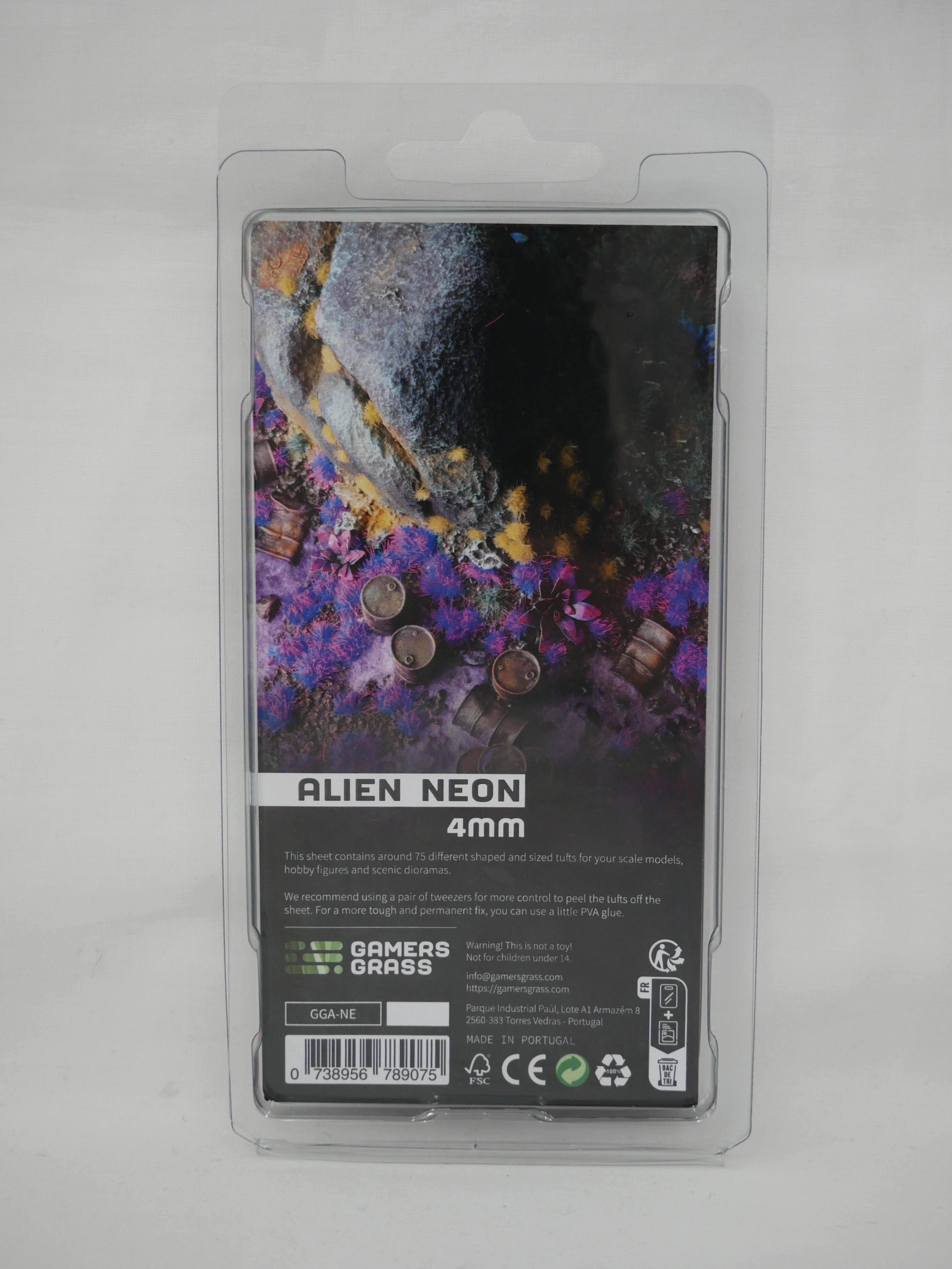 Gamers Grass Alien Neon 4mm Tufts For Wargaming Mini Bases (75) Per Pack - GGA-NE