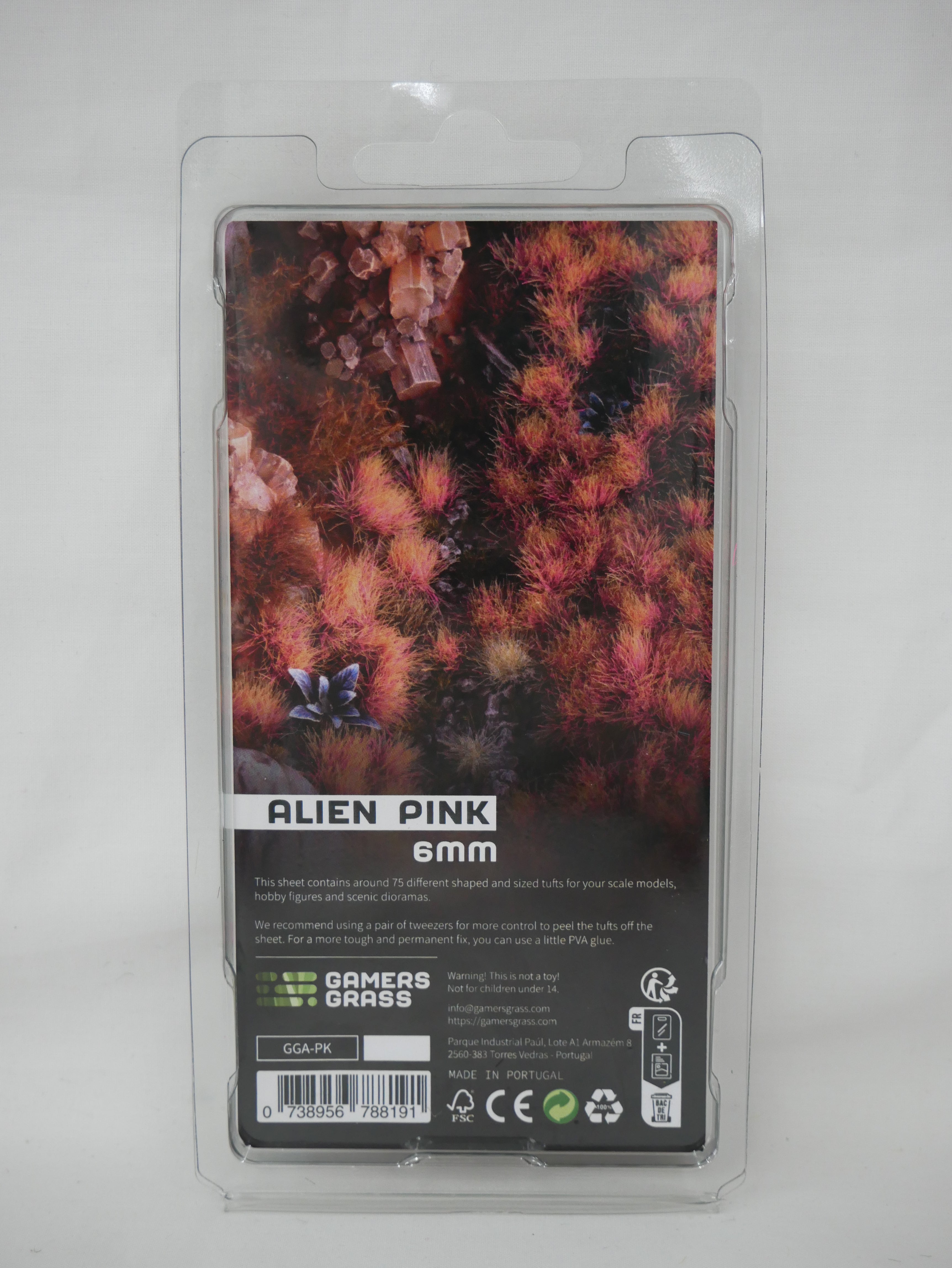 Gamers Grass Wild Alien Pink 6mm Tufts For Wargaming Bases (75) Per Pack - GGA-PK