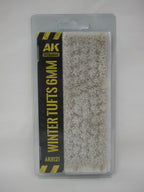 AK Interactive Diorama Series Winter 6mm Tufts For Wargaming Mini Bases - AK8121