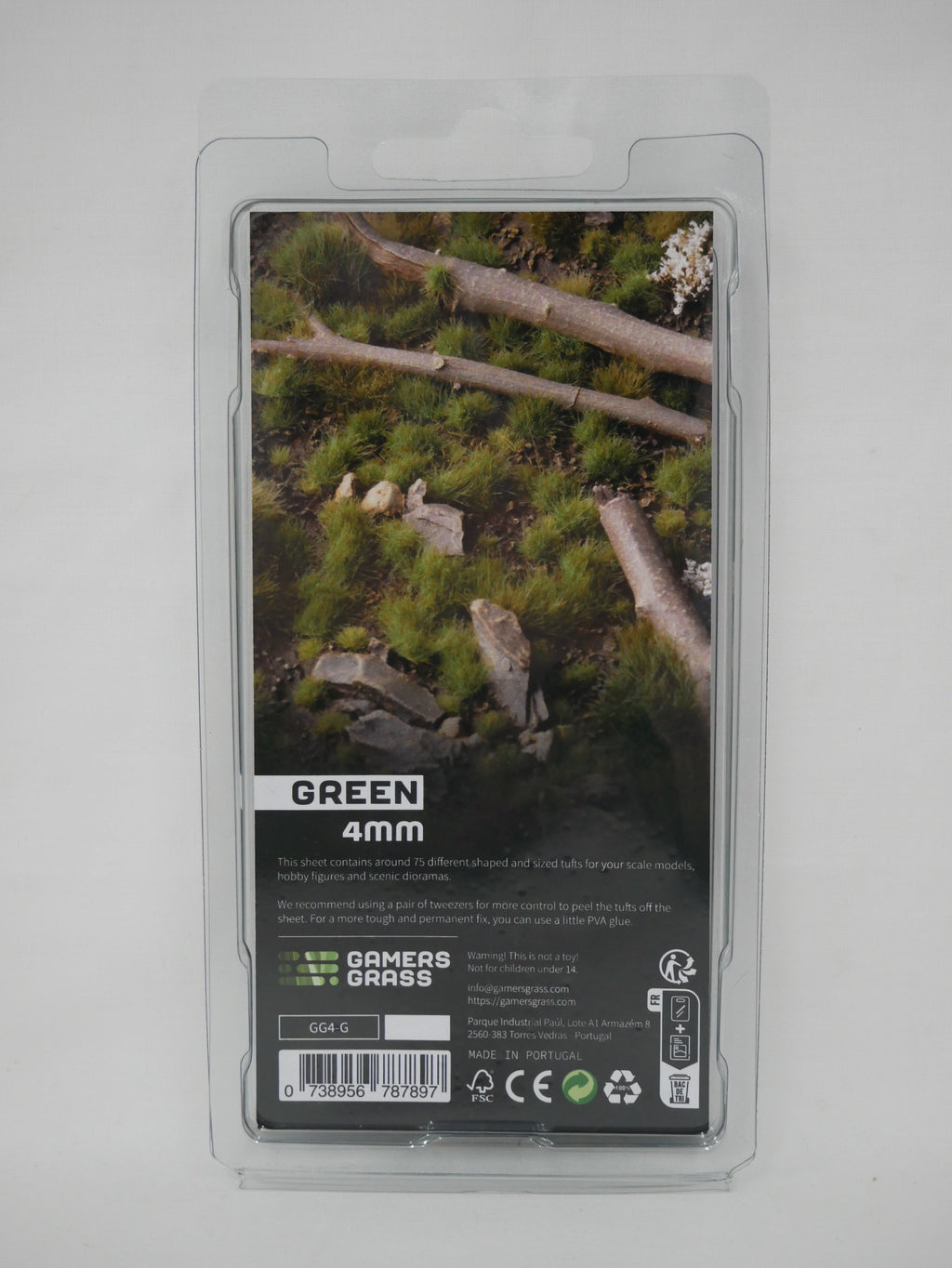 Gamers Grass Wild Green 4mm Tufts For Wargaming Mini Bases (75) Per Pack - GG4-G