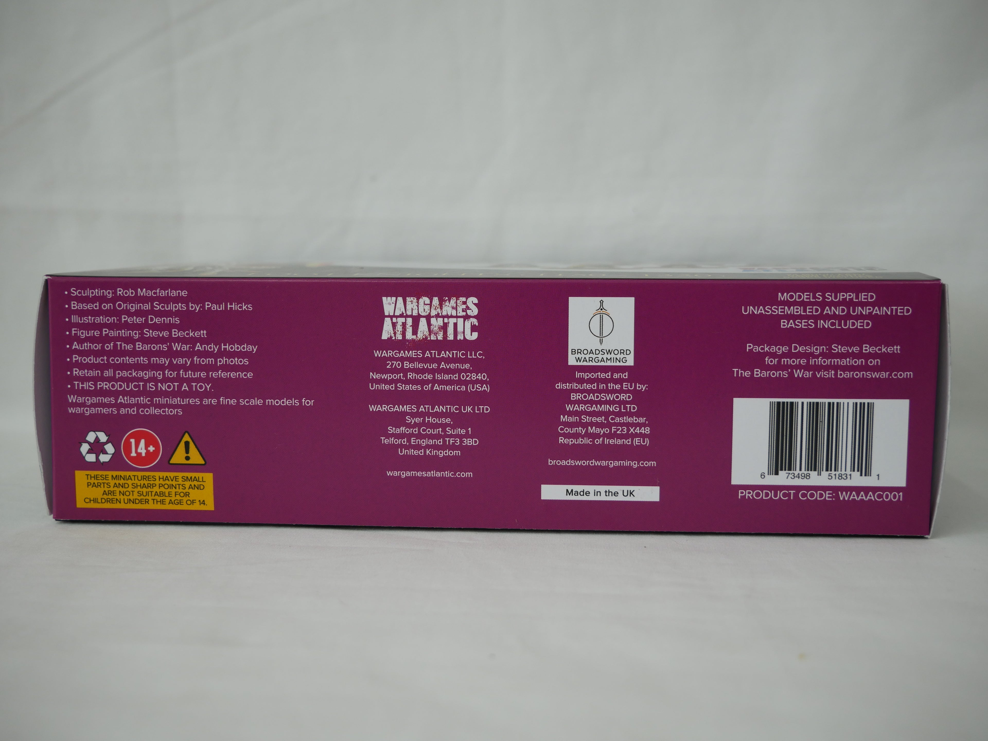 Wargames Atlantic The Barons' War 28mm Foot Knights (1150 - 1320) - WAAAC001