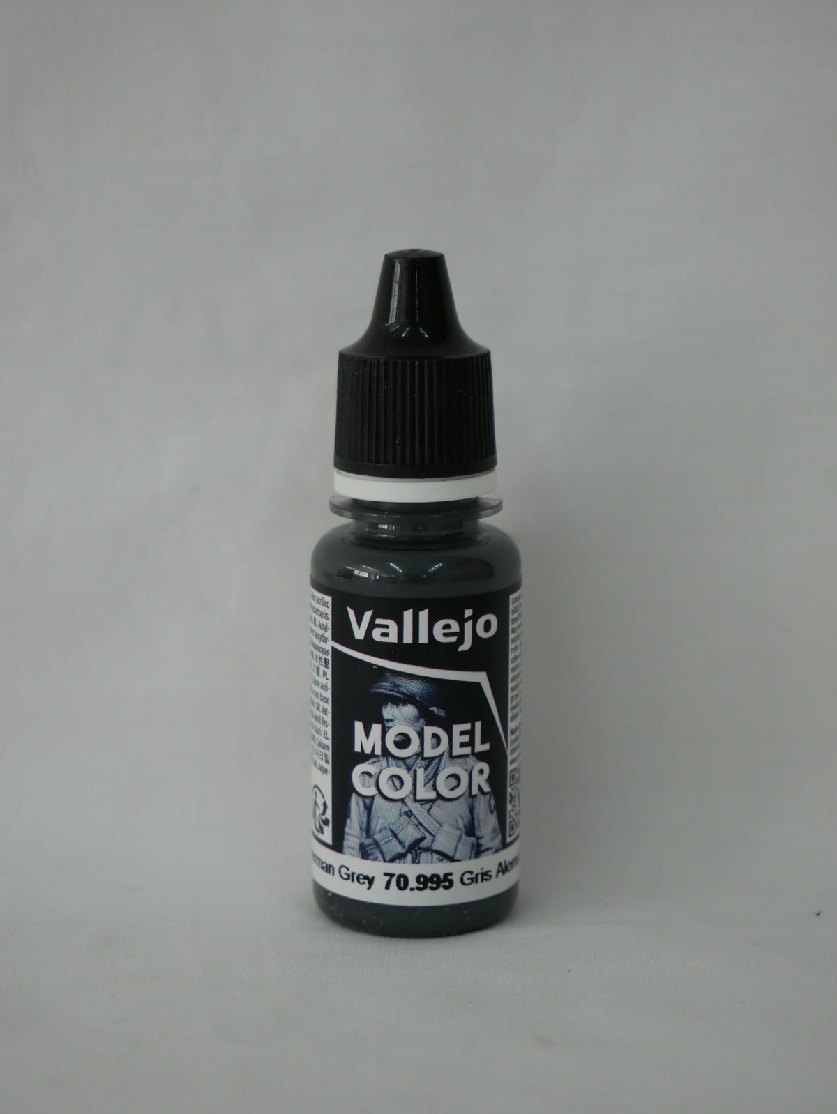 Vallejo Model Color German Grey Acrylic 18ml/0.60 fl oz Dropper Bottle - 70.995