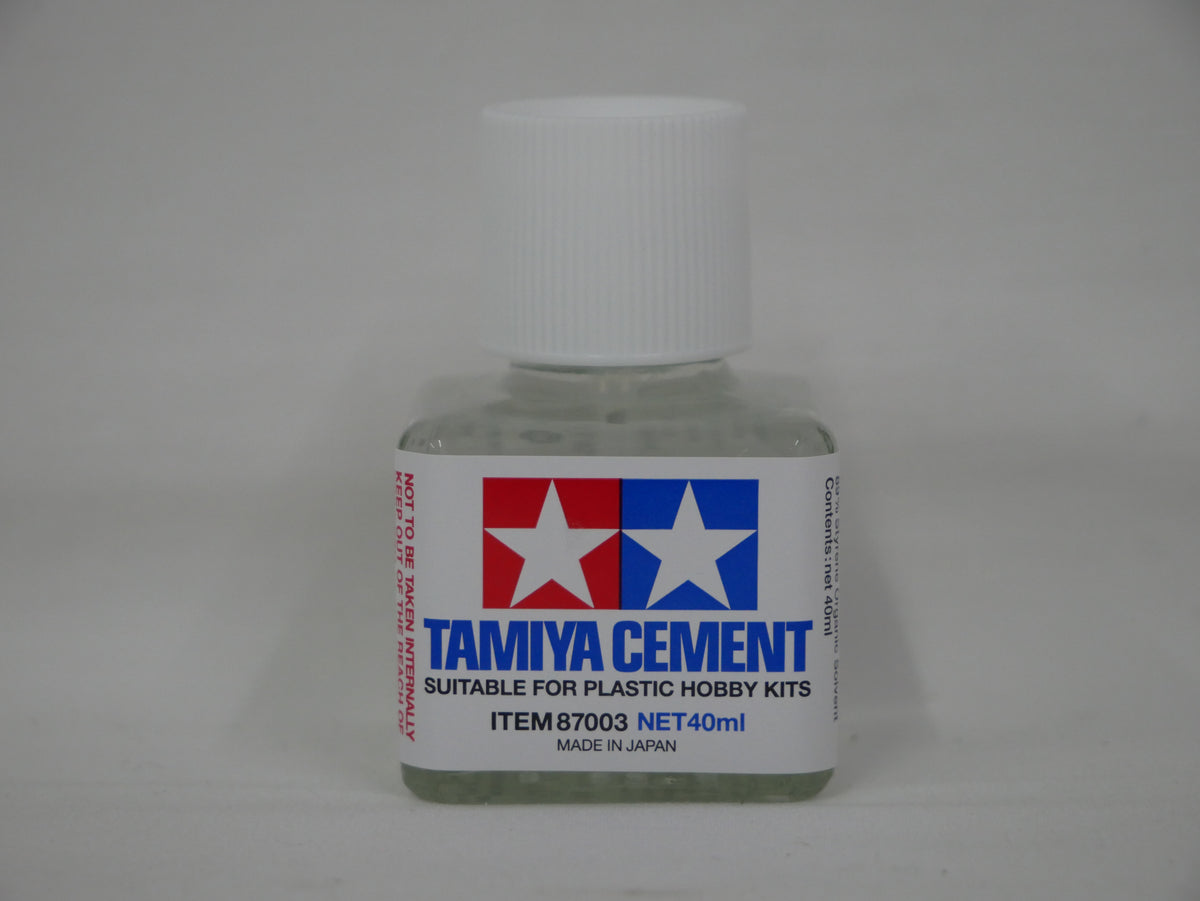 Tamiya Polystyrene Cement Suitable For Plastic Hobby Kits 40ml Glass Jar - 87003