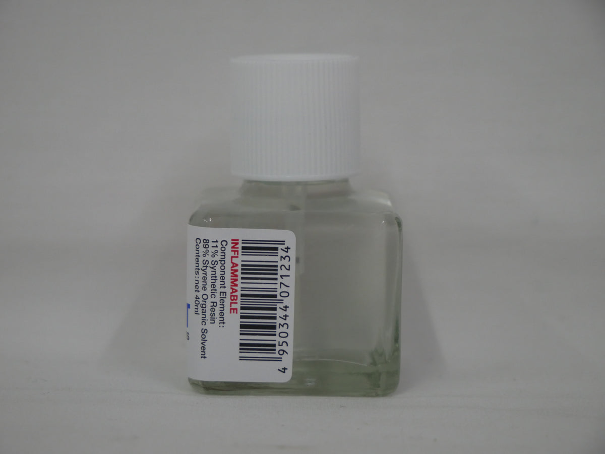Tamiya Polystyrene Cement Suitable For Plastic Hobby Kits 40ml Glass Jar - 87003