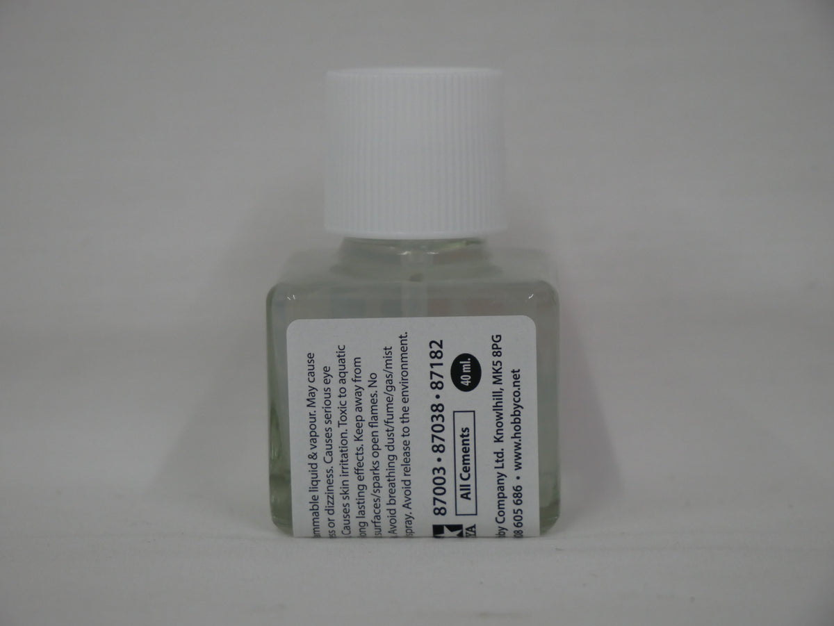 Tamiya Polystyrene Cement Suitable For Plastic Hobby Kits 40ml Glass Jar - 87003