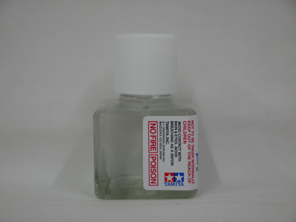 Tamiya Polystyrene Cement Suitable For Plastic Hobby Kits 40ml Glass Jar - 87003