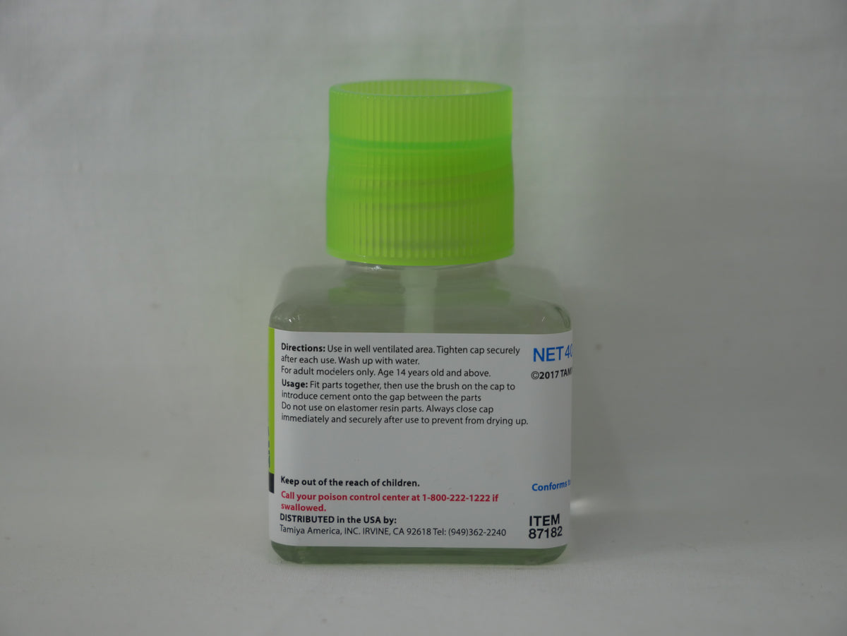 Tamiya Extra Thin Quick Setting Polystyrene Cement 40ml Glass Jar - 87182
