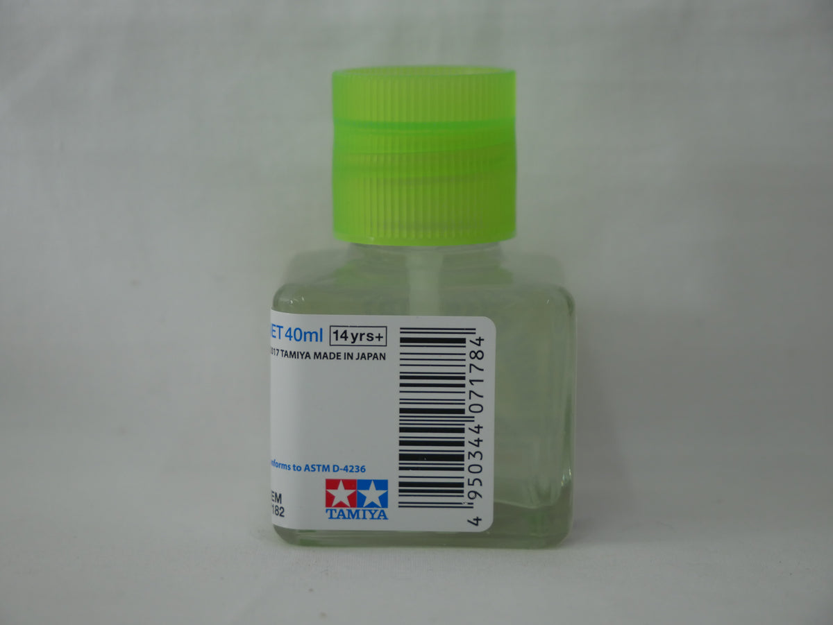 Tamiya Extra Thin Quick Setting Polystyrene Cement 40ml Glass Jar - 87182