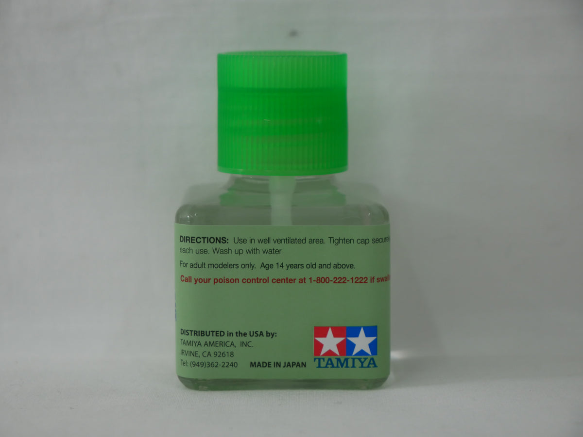 Tamiya Extra Thin Polystyrene Cement For Plastic Models 40ml Glass Jar - 87038