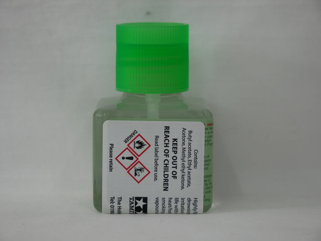 Tamiya Extra Thin Polystyrene Cement For Plastic Models 40ml Glass Jar - 87038