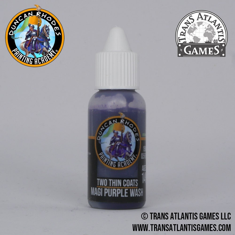 Duncan Rhodes Painting Academy Two Thin Coats Magi Purple Wash 15ml Bottle 10114