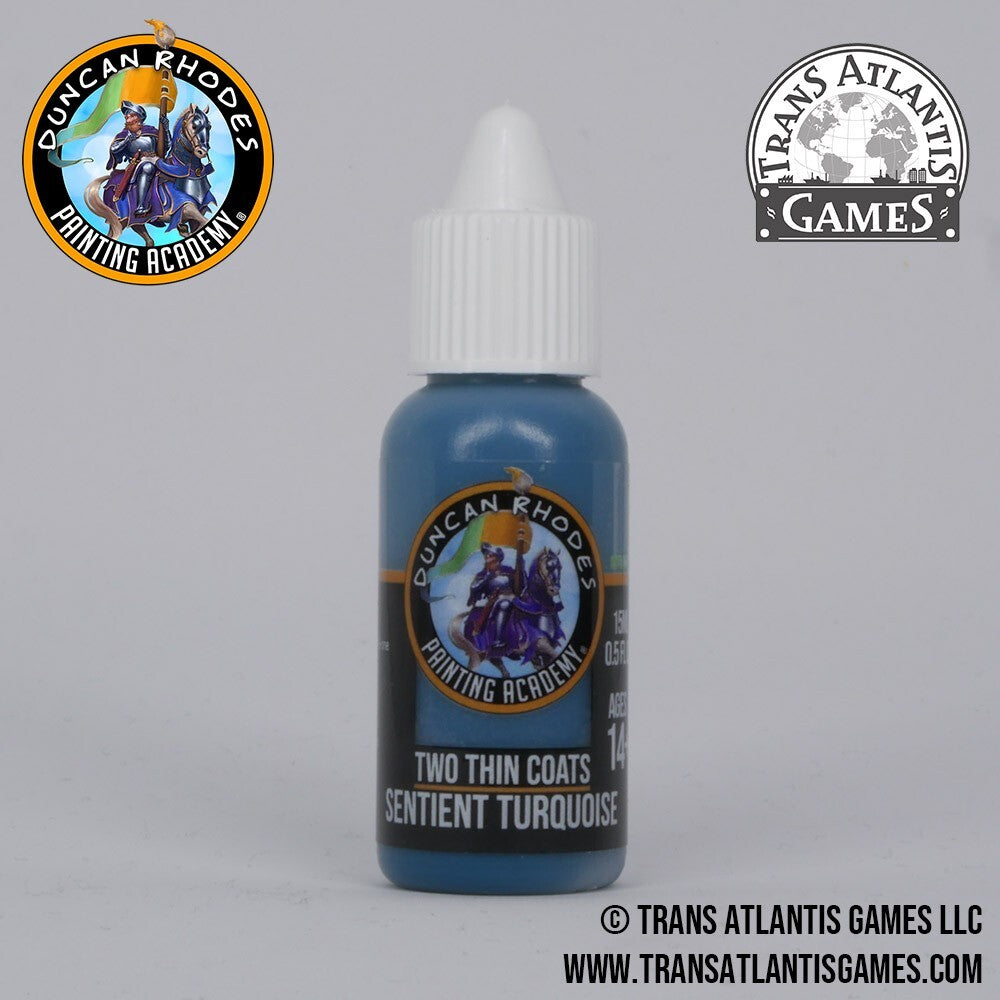 Duncan Rhodes Painting Academy 'Two Thin Coats' Sentient Turquoise 15ml - 10067