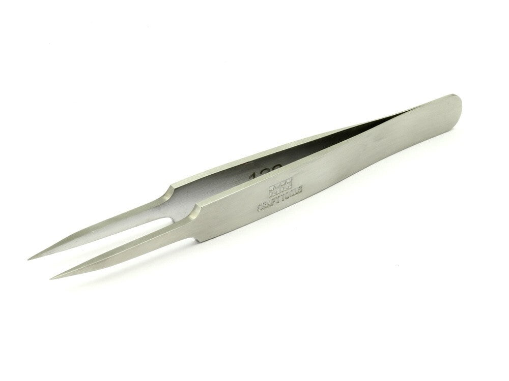Tamiya Craft Tools Series 48 Stainless Steel Finish HG Straight Tweezers - 74048