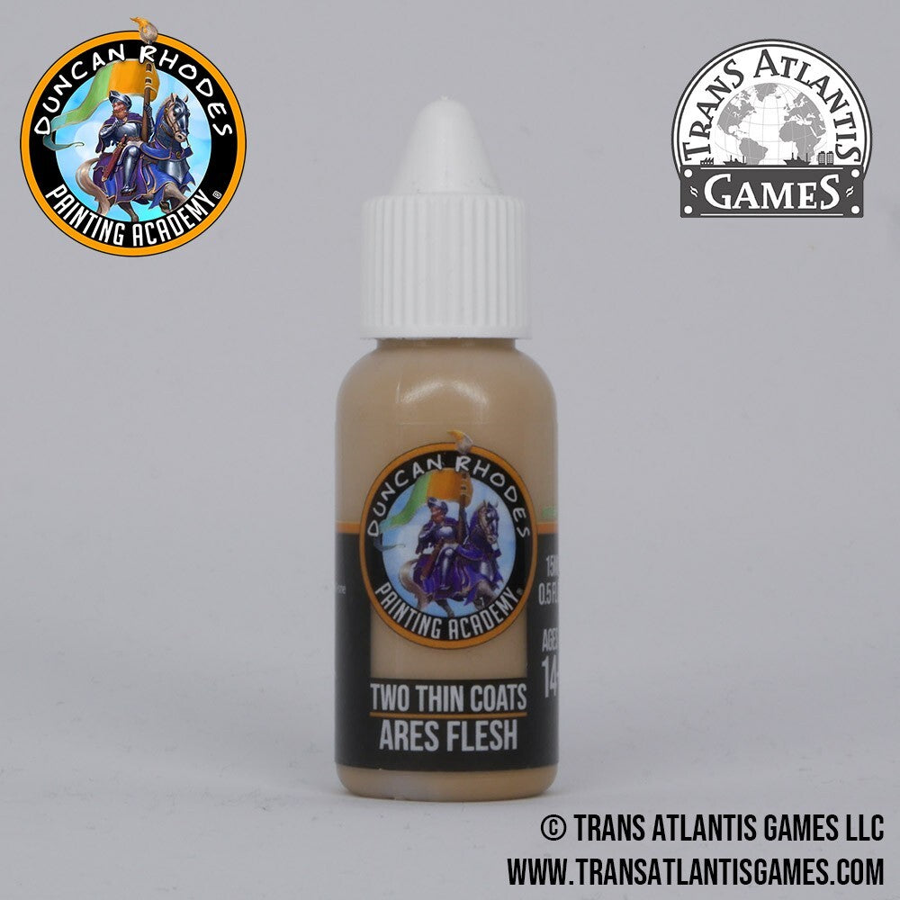 Duncan Rhodes Painting Academy 'Two Thin Coats' Ares Flesh 15ml Bottle - 10096