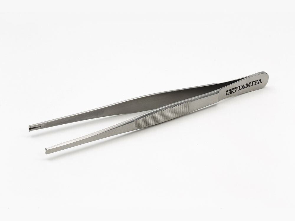 Tamiya Craft Tools Series 155 Stainless Steel HG Tweezers (Grip Type Tip) 74155