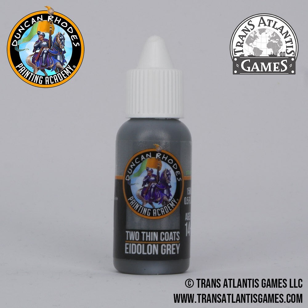 Duncan Rhodes Painting Academy 'Two Thin Coats' Eidolon Grey 15ml Bottle - 10086