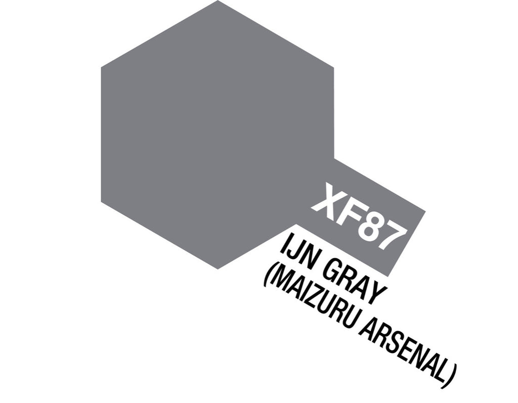 Tamiya Color Acrylic Mini XF-87 IJN Gray Maizuru Arsenal 10ml Glass Jar - 81787