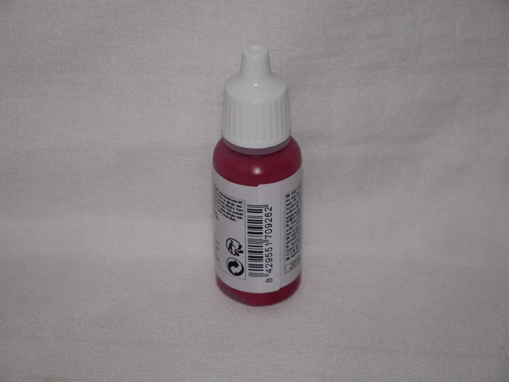 Vallejo Model Color Red Acrylic 17ml/0.57 fl oz Dropper Bottle - 70.926