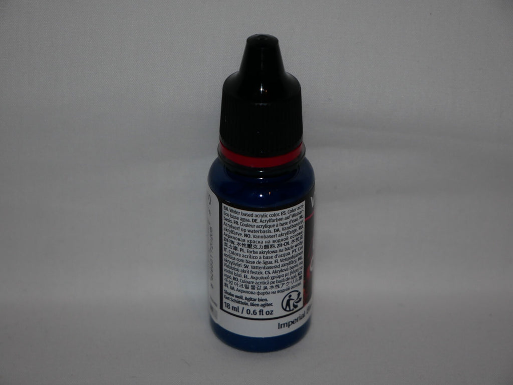 Vallejo Game Color Acrylics Imperial Blue 18ml/0.6 fl oz Dropper Bottle - 72.020