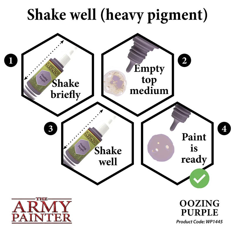 The Army Painter Acrylic Warpaints Oozing Purple 18ml Dropper Bottle - WP1445