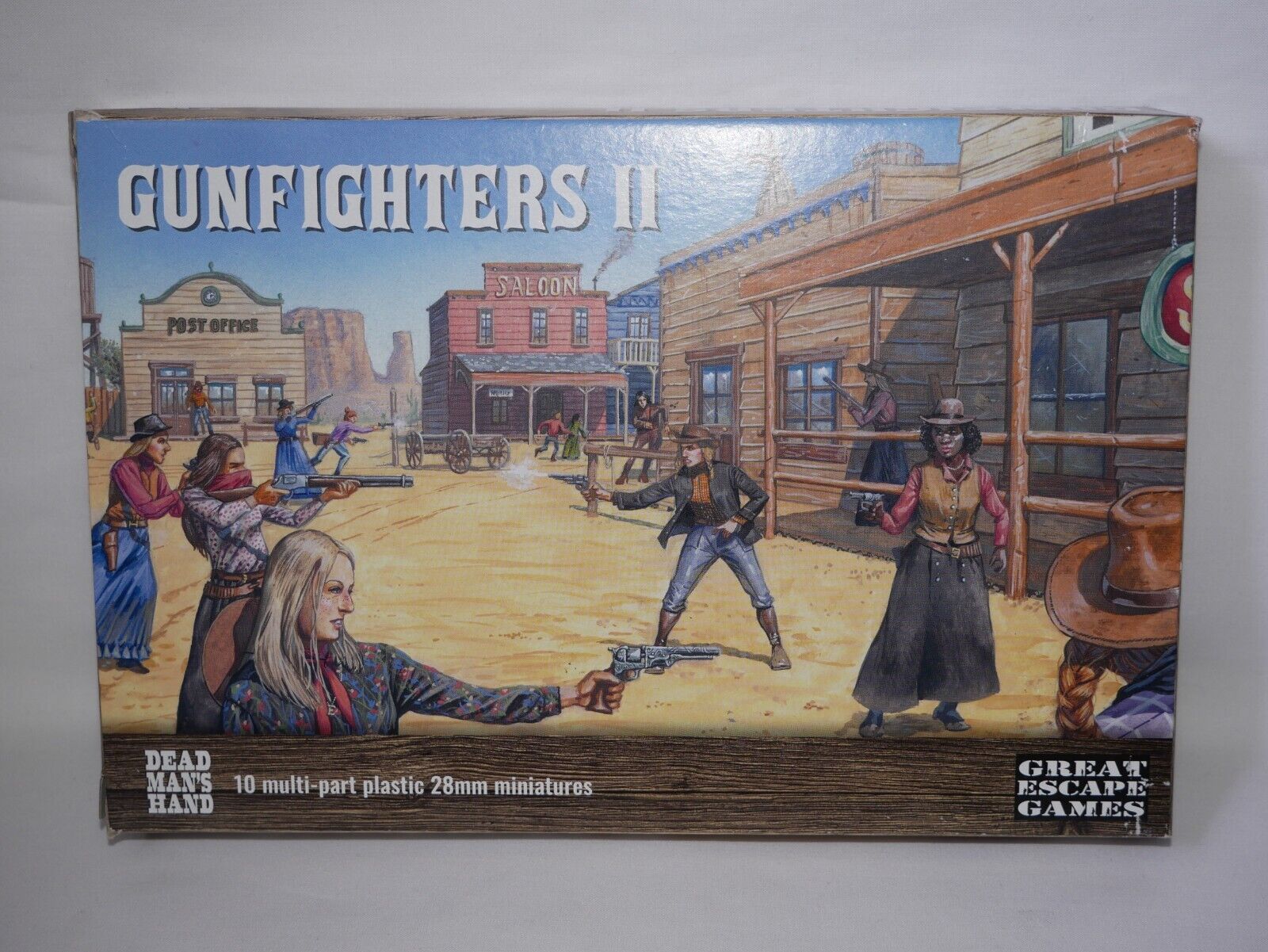 Great Escape Games Dead Mans Hand 28mm Scale Hard Plastic Gunfighters II DMHP002