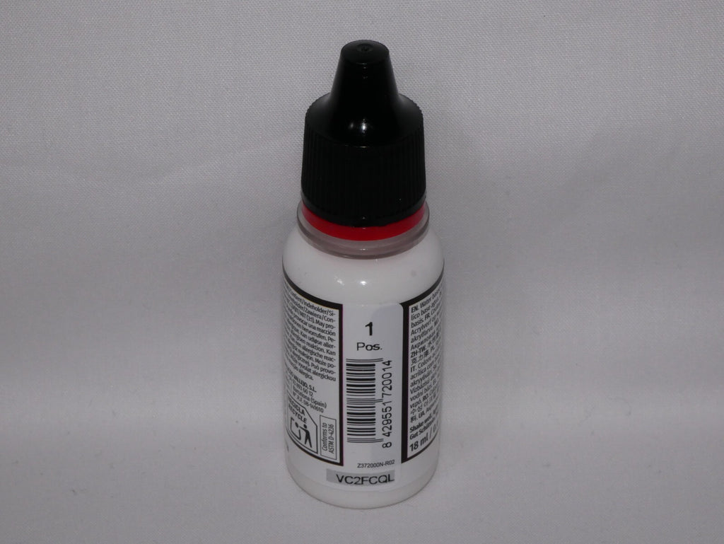 Vallejo Game Color Acrylic Range Dead White 18ml/0.6 fl oz Dropper Bottle 72.001