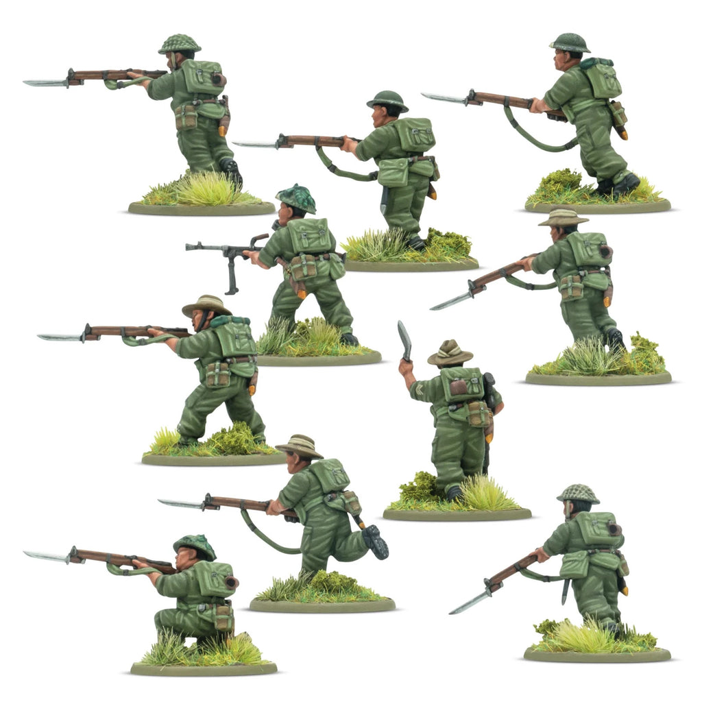 Warlord Games Bolt Action 1:56 WWII British Gurkha Infantry Platoon - 402011214