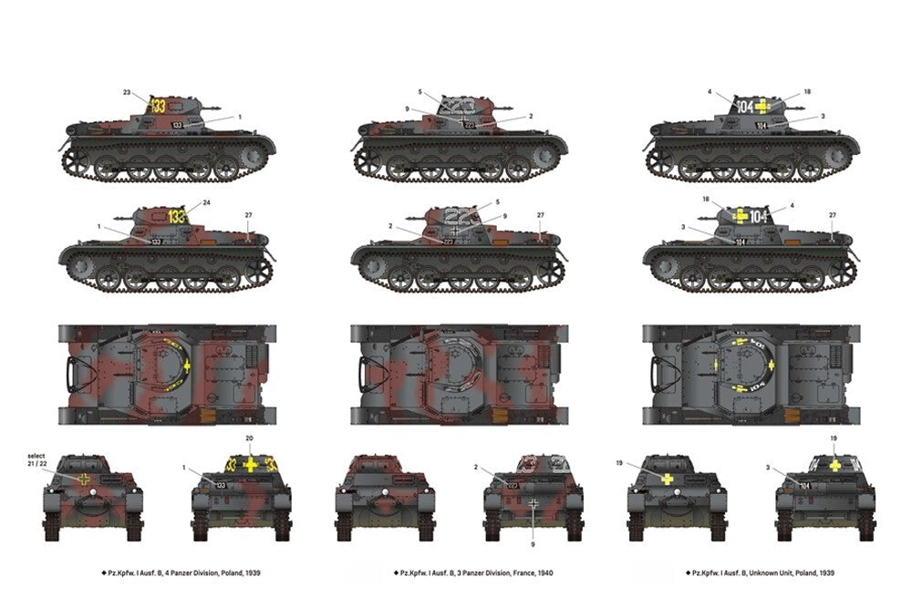 Academy 1:35 Scale WW2 German Panzer 1 Ausf.B & Motorcycle Skill Level 4 - 13556