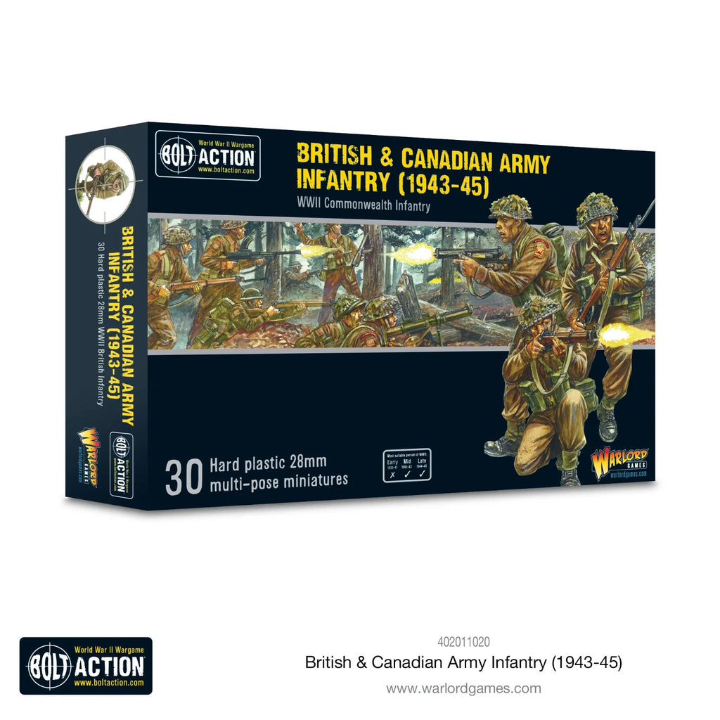 Warlord Games Bolt Action 1:56 WWII British & Canadian Army Infantry - 402011020
