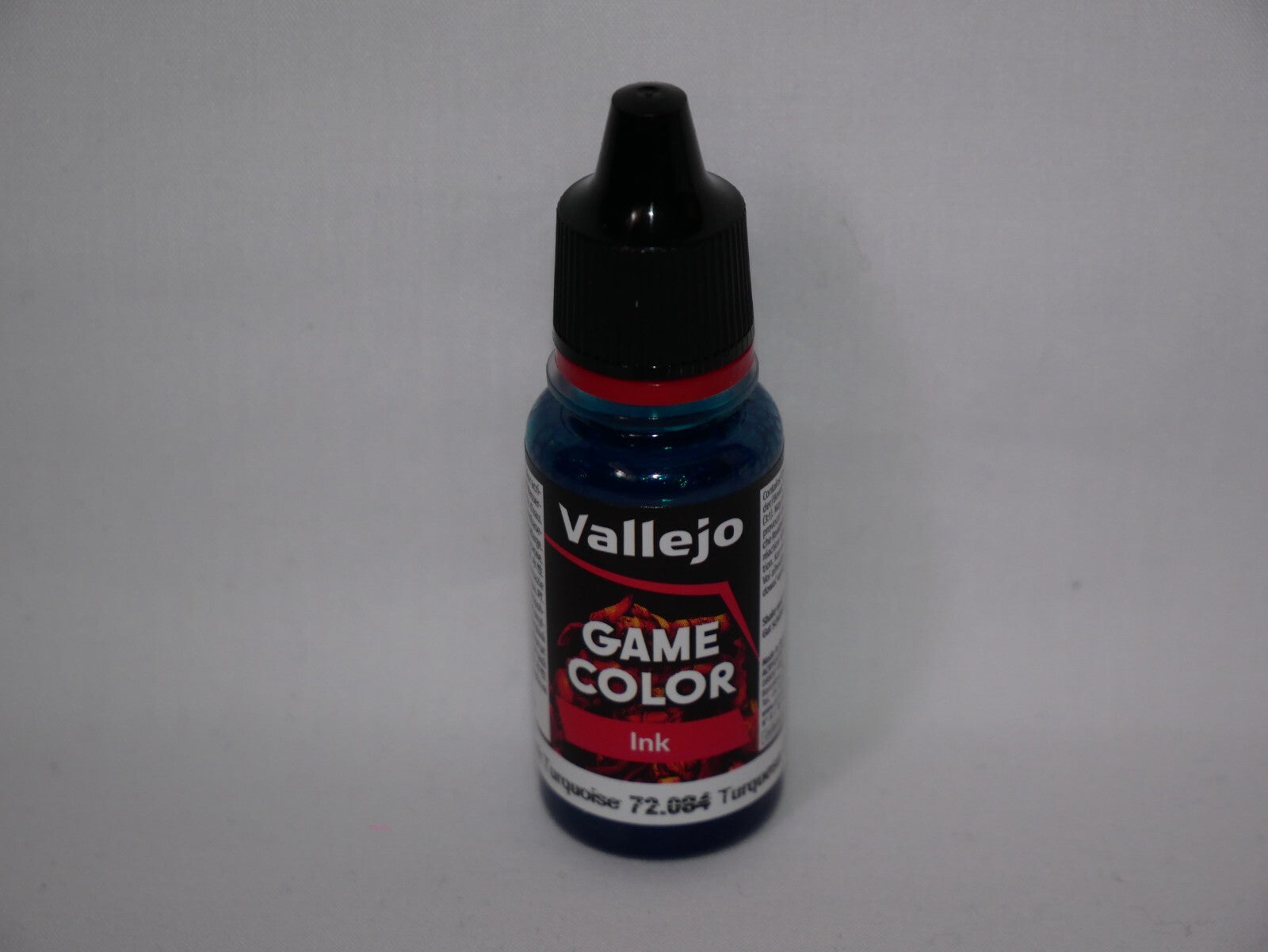 Vallejo Game Color Acrylic Inks Range Dark Turquoise 18ml Dropper Bottle 72.084