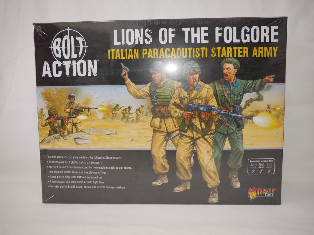 Warlord Games Bolt Action 1:56 Scale Lions Of The Folgore Italian Paracadutisti Starter Army - 402615802