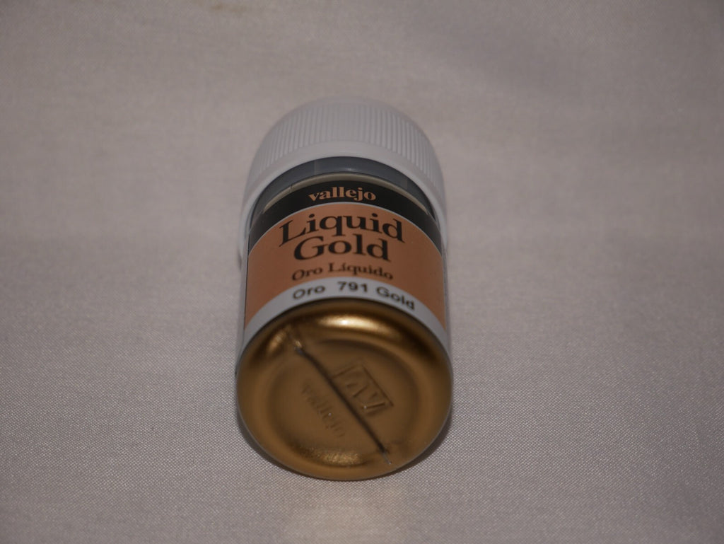 Vallejo Liquid Metal Gold Metallic Alcohol Based 35ml / 1.15 fl oz Pot - 70.791