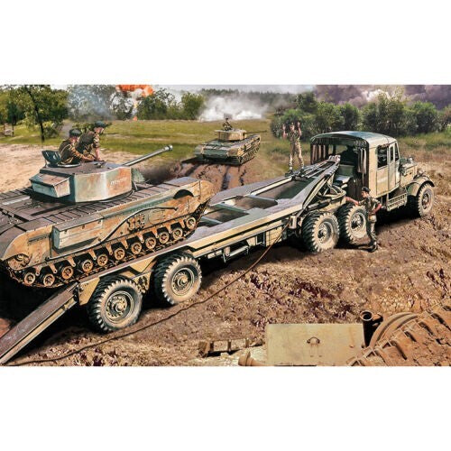 Airfix Vintage Classics 1:76 Scammell Tank Transporter Kit Skill Level 2 A02301V