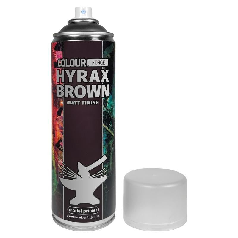 The Colour Forge Hyrax Brown Matt Finish Model Primer 500ml Aerosol Spray Can