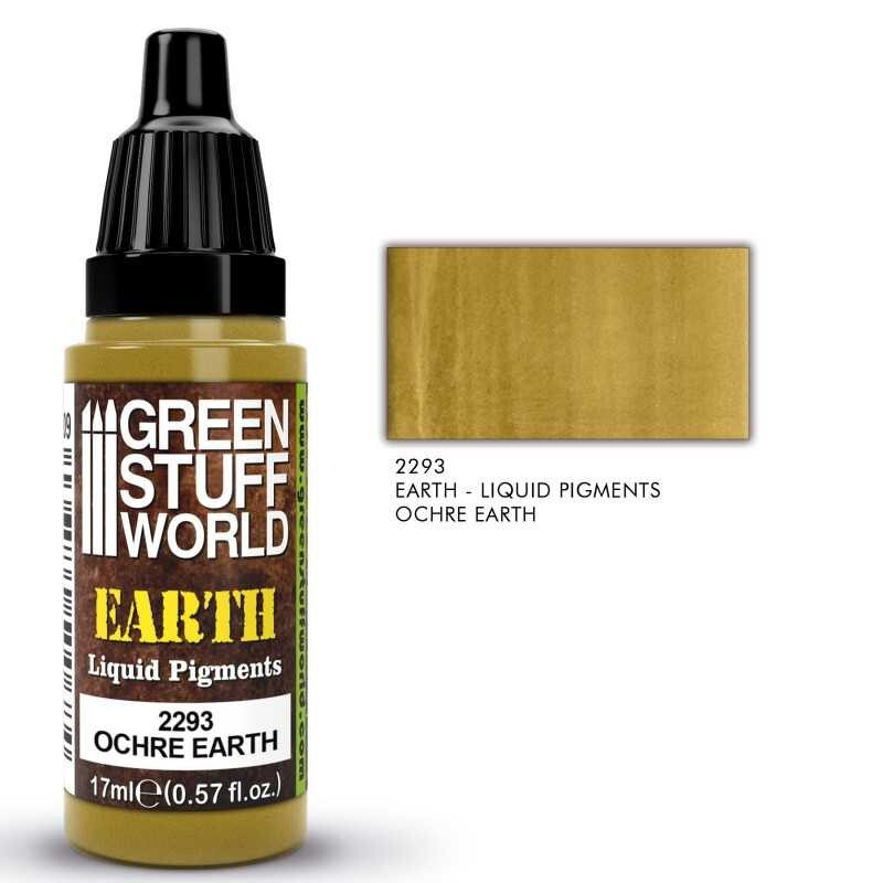 Green Stuff World Liquid Earth Pigments Paint Range Ochre Earth 17ml Bottle 2293