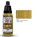 Green Stuff World Liquid Earth Pigments Paint Range Ochre Earth 17ml Bottle 2293