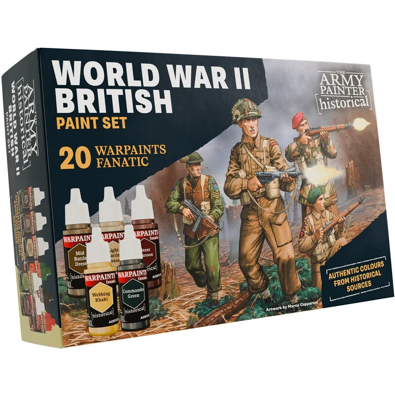 The Army Painter Historical World War II British Paint Set (20 Colours) - WP8084