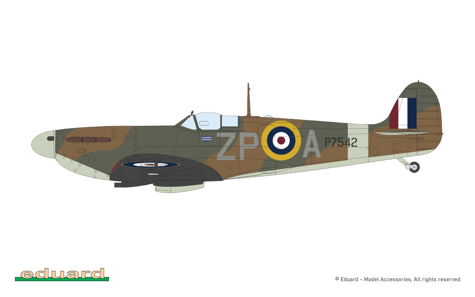 Eduard 1:48 Scale Model WWII Supermarine Spitfire Mk.IIa Weekend Edition - 84206