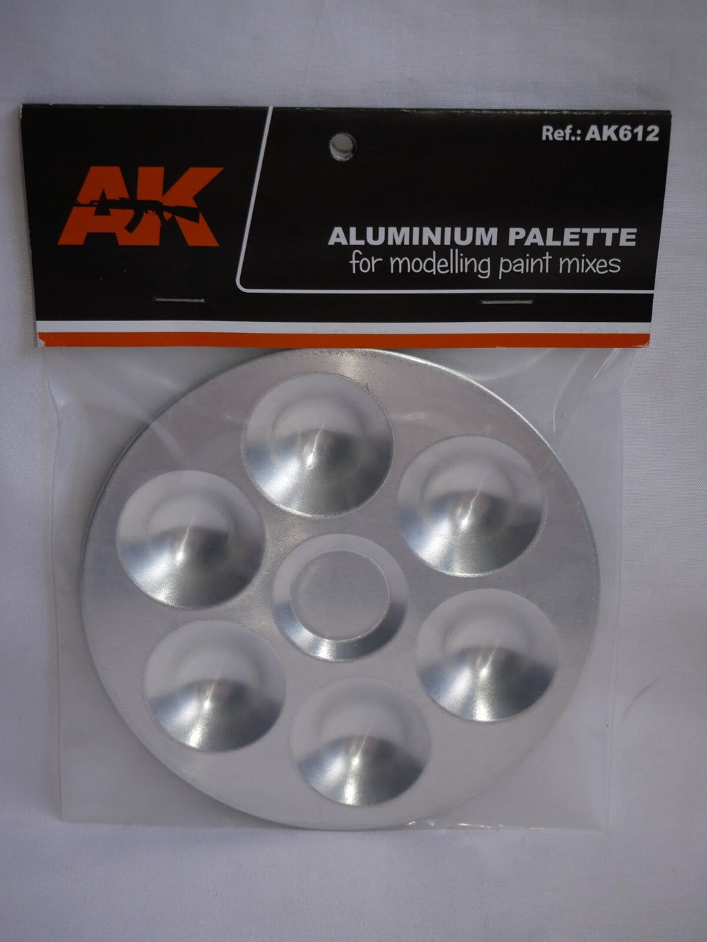 AK Interactive Aluminium Pallet (6 Wells) For Modeling Paint Mixes - AK612