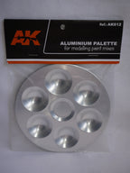 AK Interactive Aluminium Pallet (6 Wells) For Modeling Paint Mixes - AK612