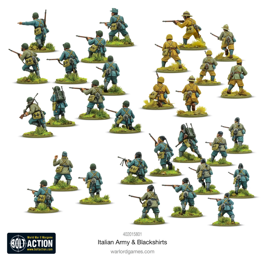Warlord Games Bolt Action 1:56 Scale WWII Italian Army & Blackshirts - 402015801