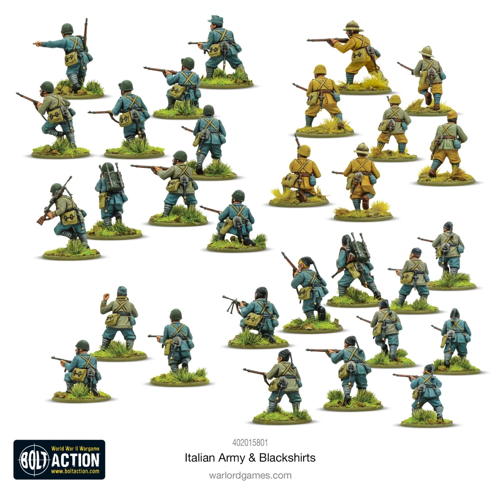 Warlord Games Bolt Action 1:56 Scale WWII Italian Army & Blackshirts - 402015801