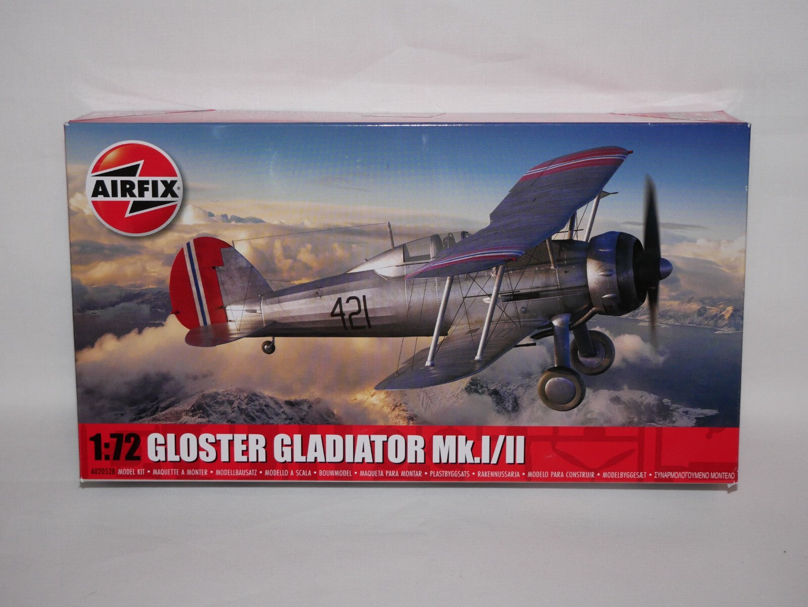 Airfix 1:72 Scale Model Kits Gloster Gladiator Mk.I/Mk.II Skill Level 1 A02052B